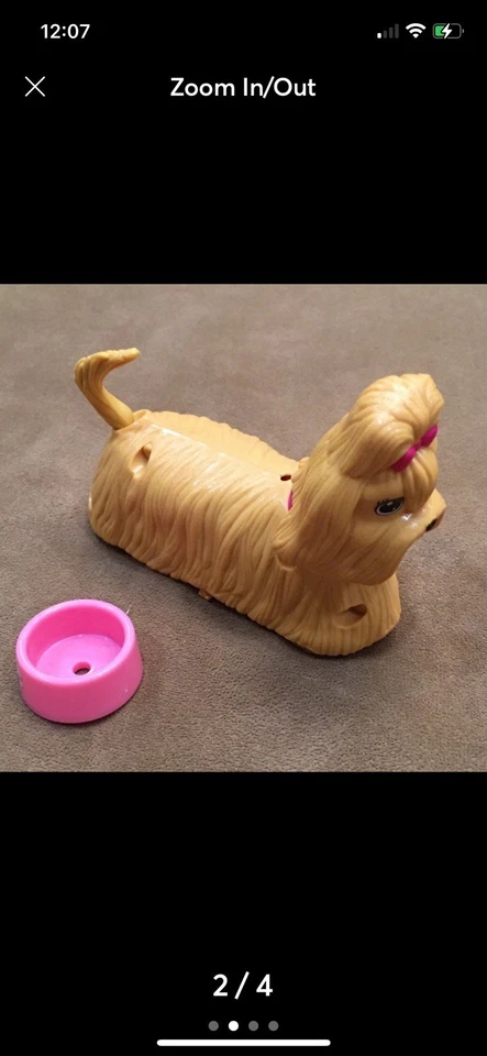 Барби домашнее животное йоркширский йоркширский собачий аккумулятор активированный сменный щенок игровой парк 2011 ХОДЫ! - Изображение 2 из 4