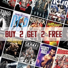 WWE Superstars Posters | Current & Legendary Wrestlers Wall Art A4 A3