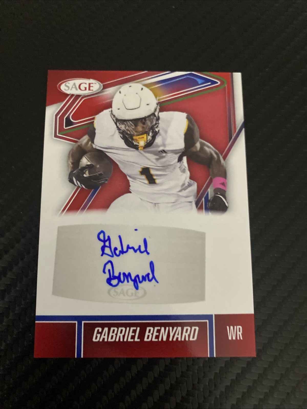 2026 Sage High Series Red Autograph Gabriel Benyard Kenneshaw St Buffalo Bills