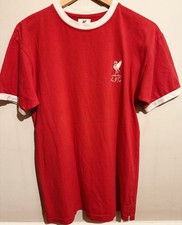 Score Draw Retro Liverpool F.C. 1969-76 Season No.7 Home Kit Shirt Mens Size M.