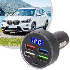 “155W 4USB+PD Type C Auto Ladegerätadapter Minimales Design Maximale Leistung”