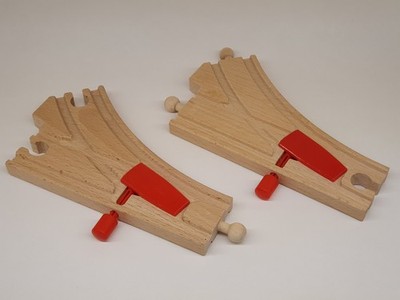 BRIO 33344 Weichen Holzeisenbahn passt zu 33334 36017 33592 Eichhorn IKEA HEROS