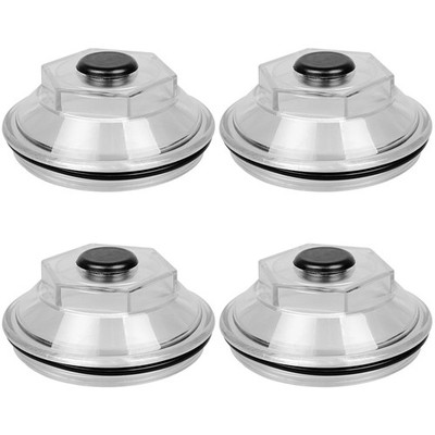 4PCS Oil Bath Dust Caps for Dexter 9K-15K Trailer Axles w/ Rubber O-Rings