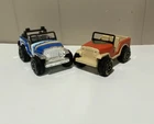 2 - Vintage Tonka Jeep 1979 Red And Blue Made in Hong Kong Metal Plastic