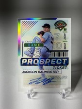2024 Panini Prospect Edition Jackson Baumeister #126 Silver Prizm Auto AU RC