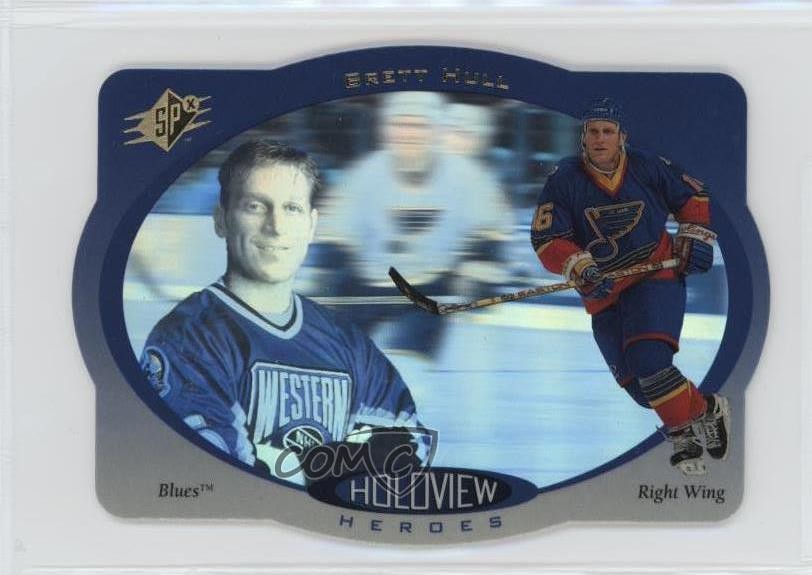 1996-97 SPx Holoview Heroes Brett Hull #HH8 HOF 7v7