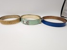 Vintage Bangle Bracelet  Pink Blue Gold Orange Bow Rinestone Set Of 8 — photo 4