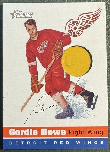 2000-01 TOPPS HERITAGE GORDIE HOWE STICK CARD DETROIT RED WINGS OSA-GH