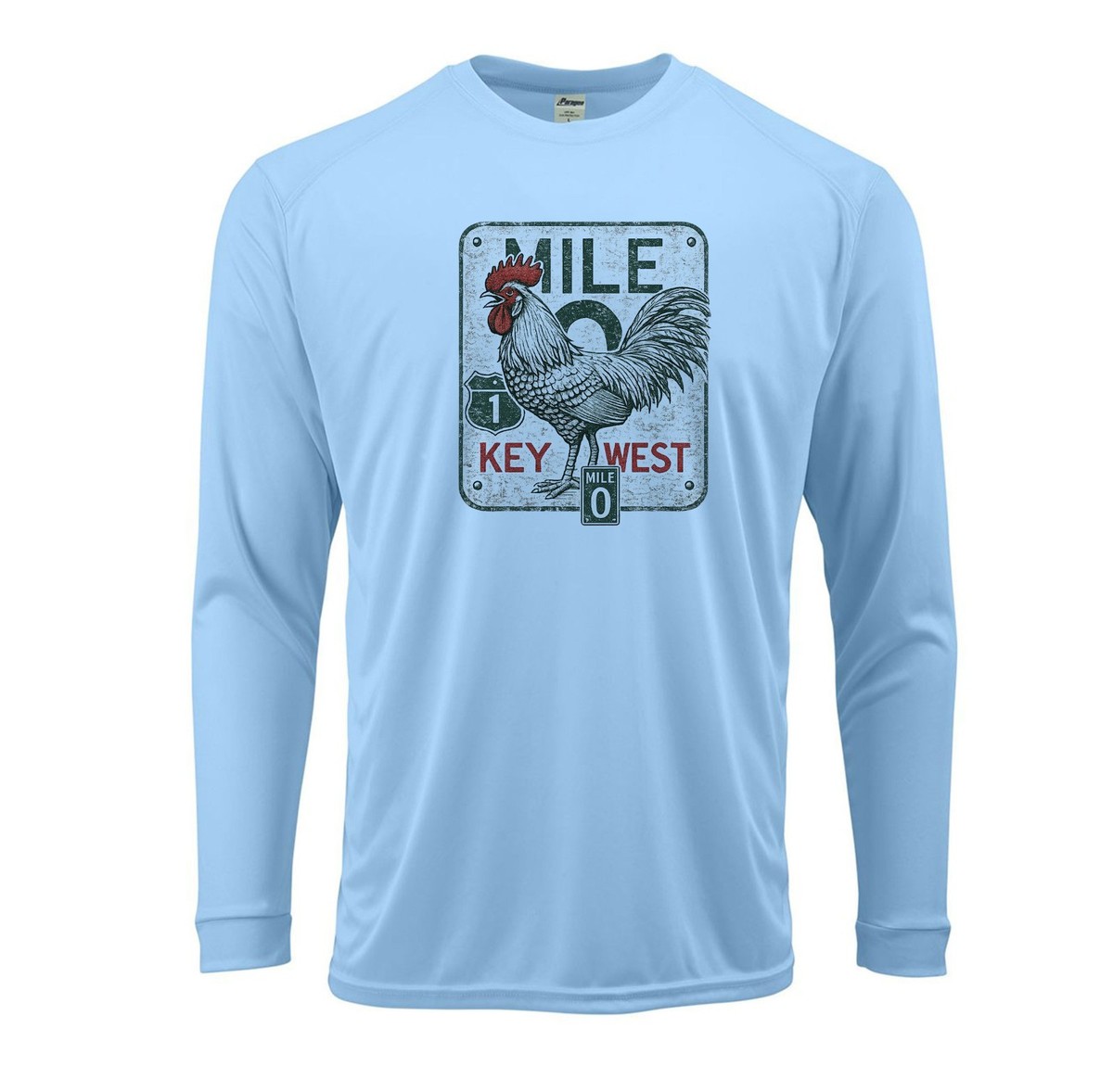 Key West Mile 0 Vacation Boat Sport Long Sleeve UPF 50 T-Shirt UV