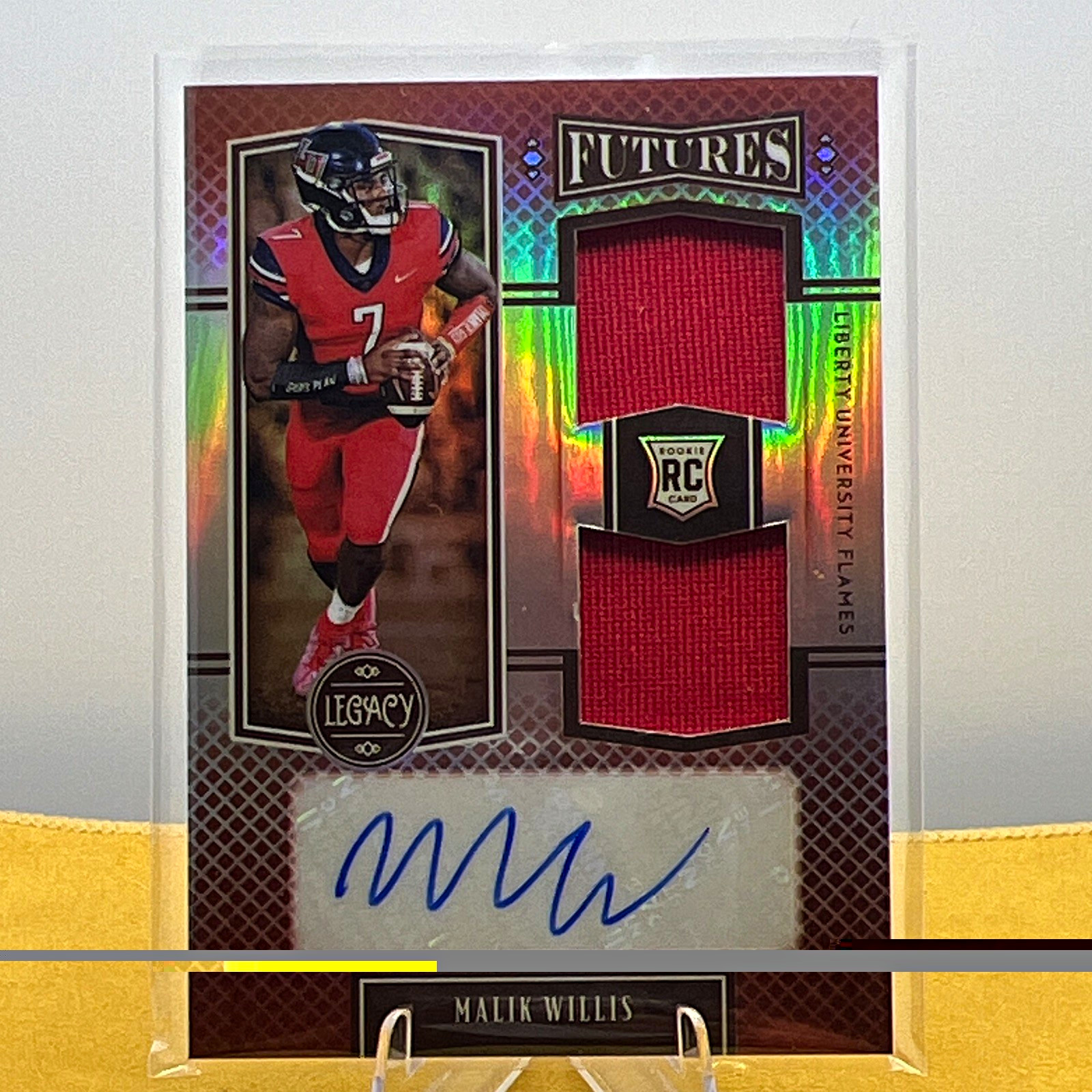 Panini 2022 Legacy Malik Willis Futures FD-MW RC RPA Auto Dual Patch 47/49