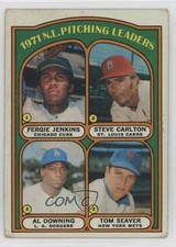 1972 Topps League Leaders Fergie Jenkins Steve Carlton Al Downing #93 HOF 0ha3