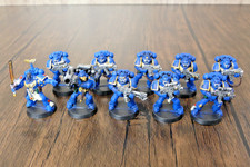 Warhammer 40k Space Marines Ultramarines Tactical Squad x10 Assembled Painted