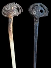 Pair of Cassowary Bone Lime Sticks - East Sepik Papua New Guinea 1960
