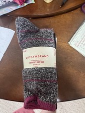 NEW Lucky Brand Ladies' Boot Sock, 6-pair Shoe Size: 5-10. SUPER SOFT