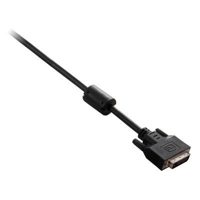 V7 V7N2DVI-10F-BLK DVI-D Dual Link Cable 10ft black 10-Foot