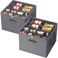 Shoe Storage Organizer for Closet, Fits 12-16 Pairs, Large Shoe Box