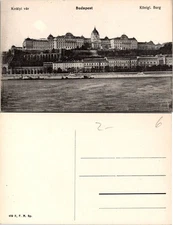 VTG Postcard - Royal Palace Budapest Konigl. Burg 