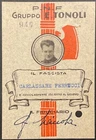 MILANO GRUPPO RIONALE F… TONOLI A.XIII° 1935 TESSERA ASS. PARTITO DI GOVERNO