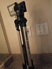 Professional Heavy Duty DV Video Camera Tripod with Fluid Pan Head Kit 72 Inch