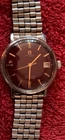 Men's Vintage Omega Seamaster Manual Watch Date Red Dial Stainless Band $475 OBO