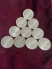 10— 1/4 oz Silver Round - Walking Liberty .999 Fineness