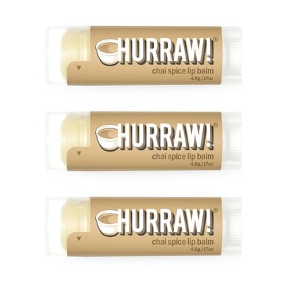 Hurraw! Chai Spice Lip Balm, 3 Pack: Organic, Certified Vegan, Cruelty and Gl...