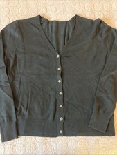 Wool Women’s V Neck Cardigan Size M