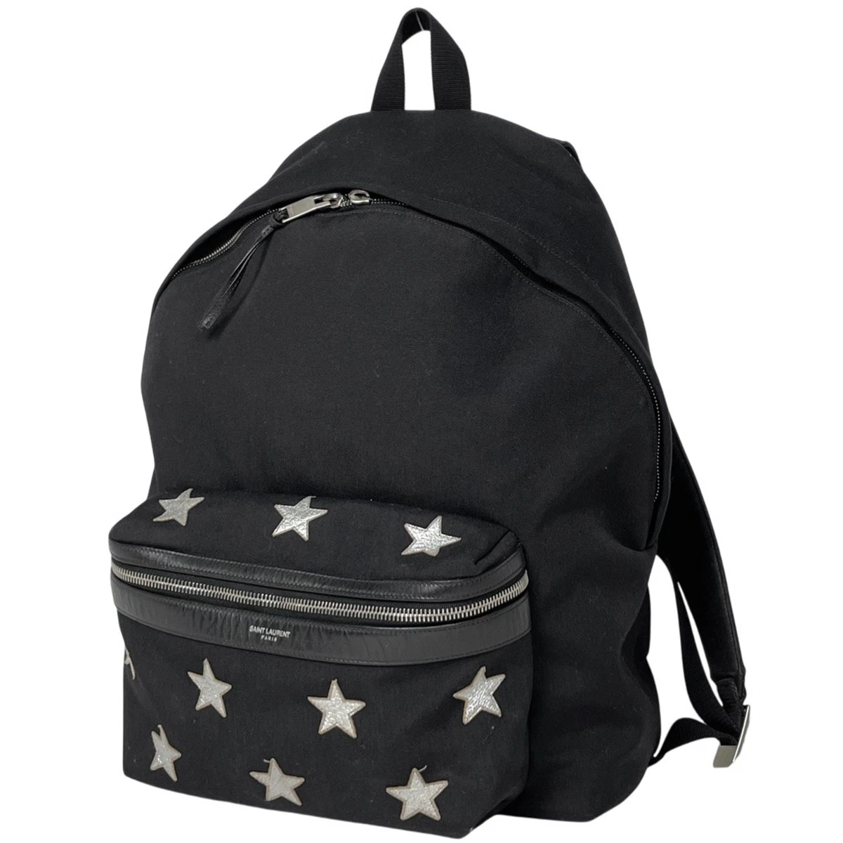 SAINT LAURENT PARIS City California 454319 Black Blue Multi Leather Canvas Saint Laurent Backpack Bags & Handbags for Women | eBay main image 2