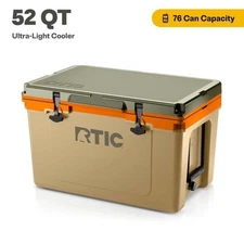 RTIC 52 QT Ultra-Light Ice Chest – 76 Can Capacity, Trailblazer Design