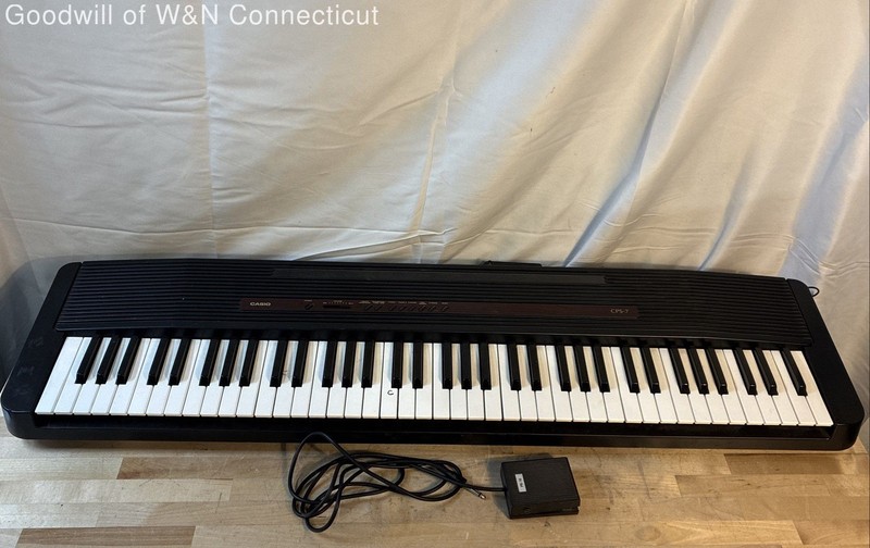 Casio CPS-7 90s Digital Piano 76-Key Keyboard with Pedal and Power Adapter
