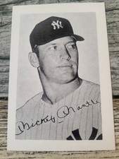1950s 60s Mickey Mantle Promo card MINT!!