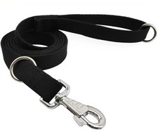 6ft Heavy Duty Tactical Dog Leash Military Black Cotton K9 Dog Leas... Fast Ship