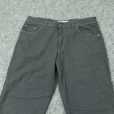 BRAX Feel Good Pants Mens 36x34 Cooper Fancy Fit High Dot Pattern Stretch Casual