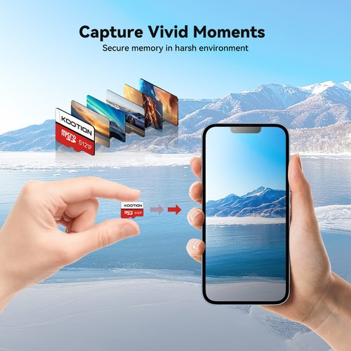 Kootion Karta SD Karty pamięci Micro SD Card C4 512MB 5 sztuk For Camera PC DEU - Zdjęcie 8 z 11