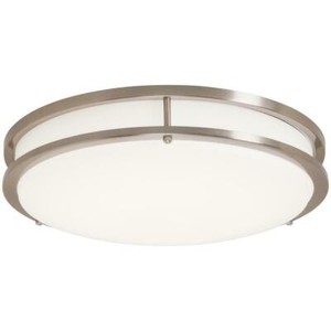 Brushed Nickel Ceiling Led Light Round Flush Mount For Sale Online
