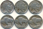 1936D - 1937D - 1938D  INDIAN/BUFFALO NICKELS #X85                         GOOD+