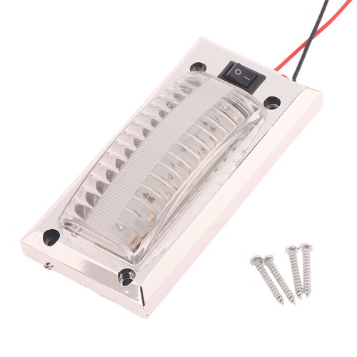 Bright Light Panel Car 12V-24V COB Truck Car Interior Blue Light Reading Lamp - Photo 9/12