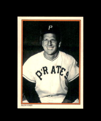 RALPH KINER #30 PIRATES 1985 TOPPS BASEBALL ALL TIME HOME RUN KINGS SUPER GLOSS
