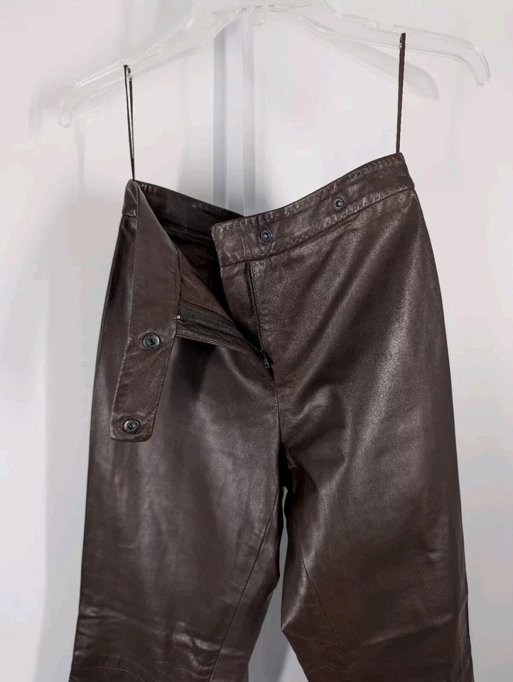 Pantalones Artesanales Ralph Lauren Colección Etiqueta Púrpura Cuero Marrón RRL Unión EE. UU. Foto 3 de 4