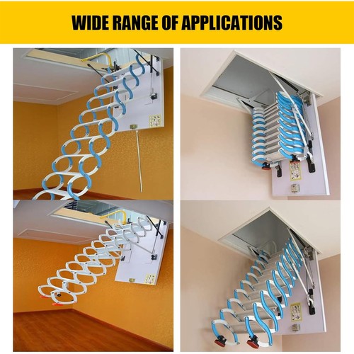 Ladder Pull Down System Kit Attic Metal Pull Hook Set Attic Pull Down Set Of 9 - Picture 9 of 10