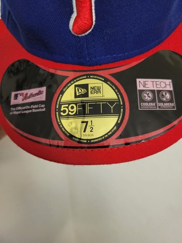 Philadelphia Phillies Made in the USA vintage hat New Era 59fifty fitted 7 1/2 - Picture 3 of 7
