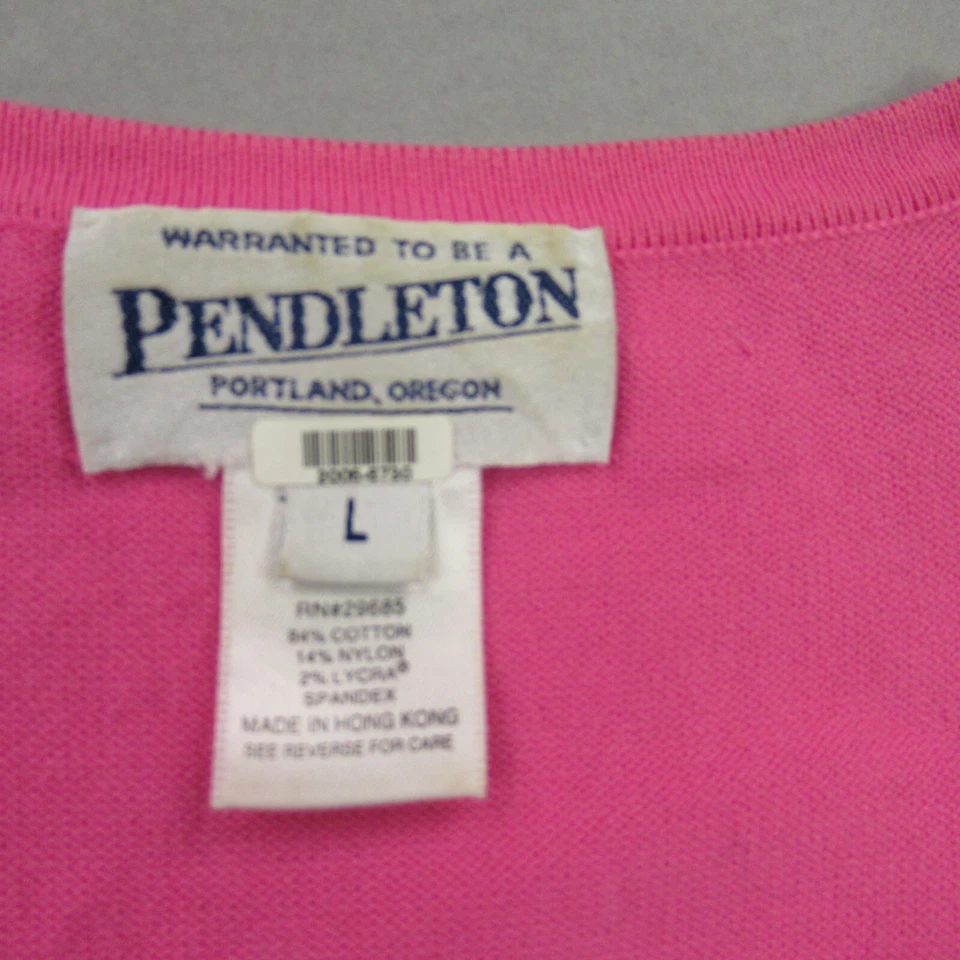 Pendleton Shirt Womens Large Shor Sleeve Button Up Outdoor Lightweight V Neck - Image 3 of 4
