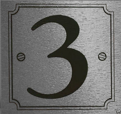 Silver Numbers Easy Peel & Stick to UPVC - Wood etc Waterproof Long lasting - Picture 14 of 21