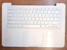 MACBOOK WHITE UNIBODY A1342 2009 13" TOP CASE TRACKPAD KEYBOARD 818-1098 READ 