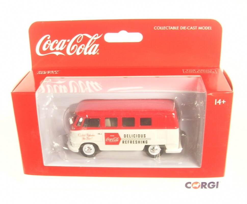 Vw T2 Camper Coca-Cola Late 1960's - 1:43 Corgi