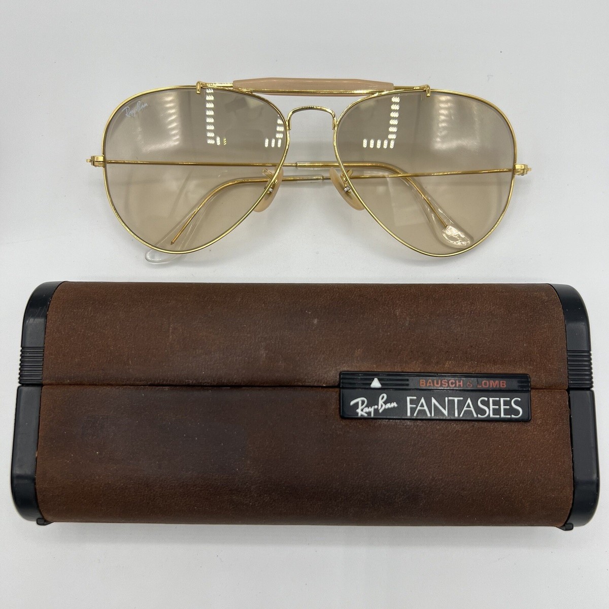 Ray-Ban B&L USA ヴィンテージ サングラス アビエーター 58mm Vintage Ray Ban B&L Fantasees 58mm Arista Outdoorsman Sunglasses