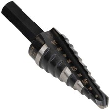 Klein Tools KTSB03 Step Drill Bit Double Fluted 3, 1/4 to 3/4-Inch