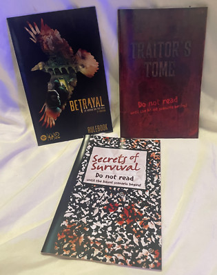 3rd Betrayal at House on the Hill Replacement Rule Book Traitor's Tome & Secrets