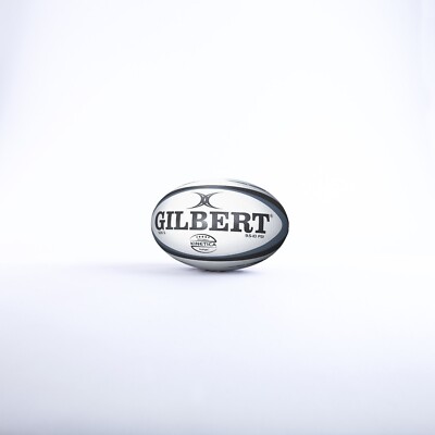 Gilbert Kinetica grau schwarz Match Qualität Rugbyball Größe 5 - kostenloser Versand