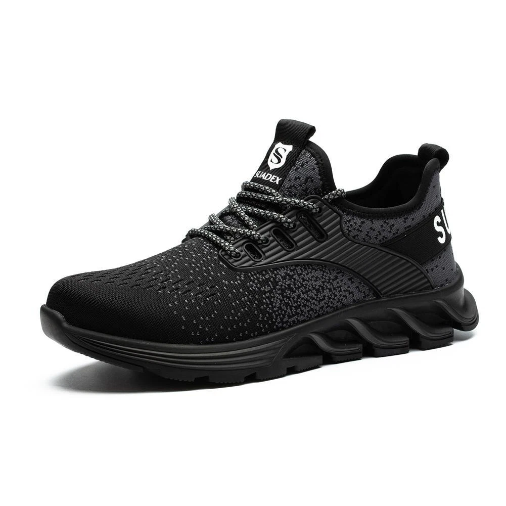SUADEX Work Safety Shoes Steel Toe Sneakers Indestructible Composite Toe Black
Opens in a new window
